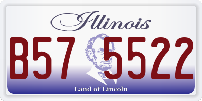 IL license plate B575522