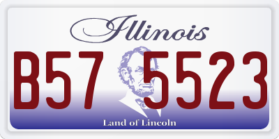 IL license plate B575523