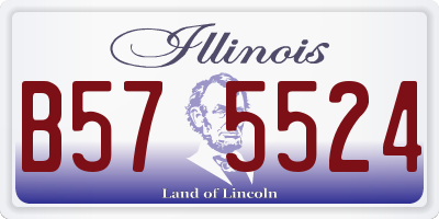 IL license plate B575524