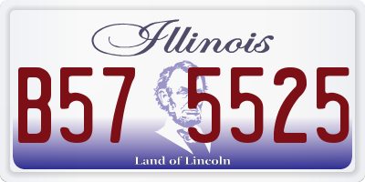 IL license plate B575525