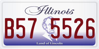 IL license plate B575526