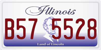 IL license plate B575528