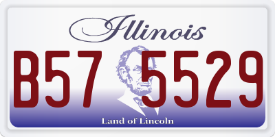 IL license plate B575529
