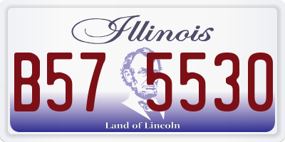 IL license plate B575530