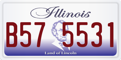 IL license plate B575531