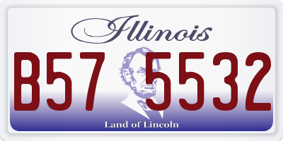 IL license plate B575532