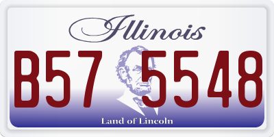 IL license plate B575548