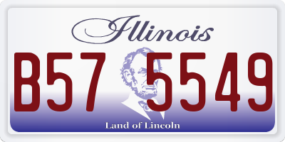 IL license plate B575549