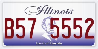 IL license plate B575552
