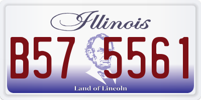 IL license plate B575561