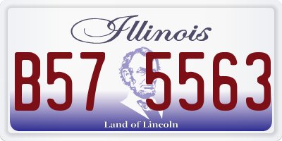 IL license plate B575563