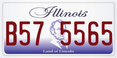 IL license plate B575565