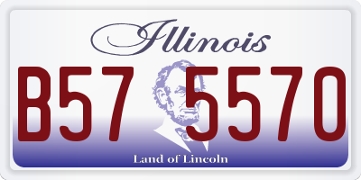 IL license plate B575570