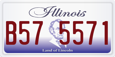 IL license plate B575571