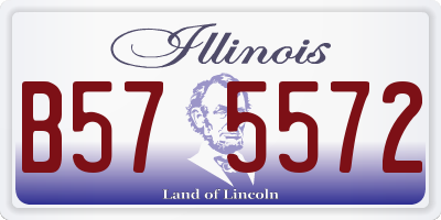 IL license plate B575572