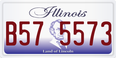 IL license plate B575573