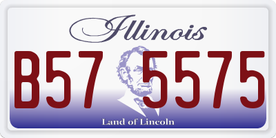 IL license plate B575575