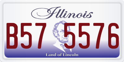 IL license plate B575576