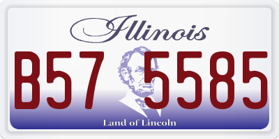 IL license plate B575585