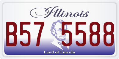 IL license plate B575588