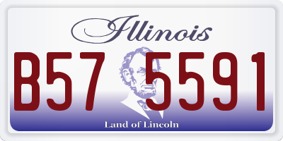 IL license plate B575591
