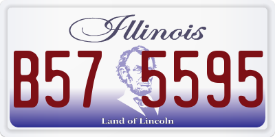IL license plate B575595