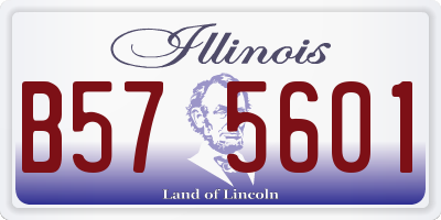 IL license plate B575601