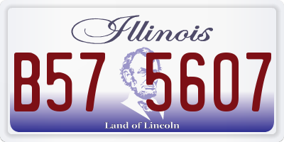 IL license plate B575607