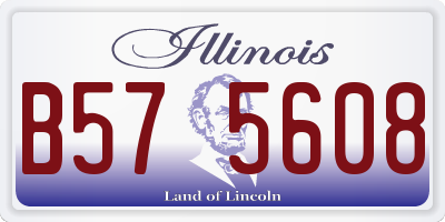 IL license plate B575608