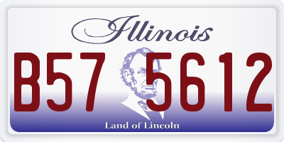 IL license plate B575612