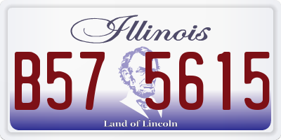 IL license plate B575615