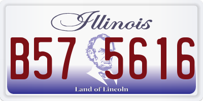 IL license plate B575616