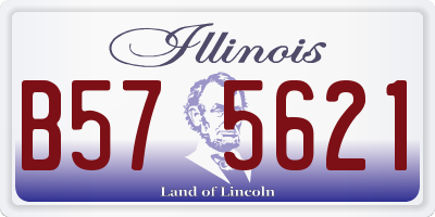 IL license plate B575621
