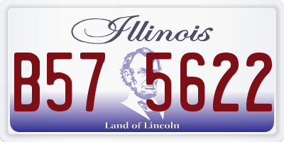 IL license plate B575622