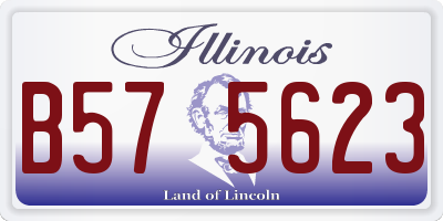 IL license plate B575623