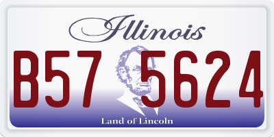IL license plate B575624