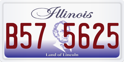 IL license plate B575625