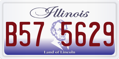 IL license plate B575629