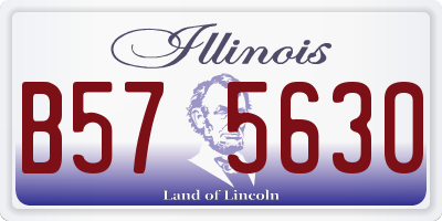 IL license plate B575630