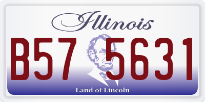 IL license plate B575631