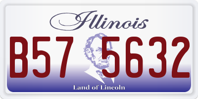 IL license plate B575632