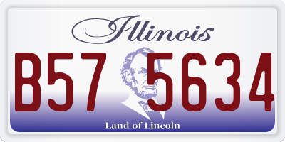 IL license plate B575634