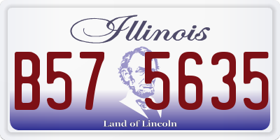IL license plate B575635