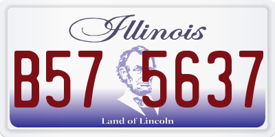 IL license plate B575637