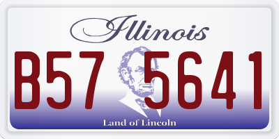 IL license plate B575641