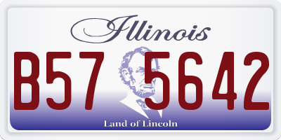IL license plate B575642