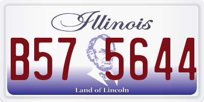 IL license plate B575644