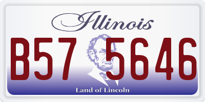 IL license plate B575646