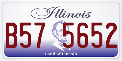 IL license plate B575652