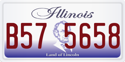 IL license plate B575658
